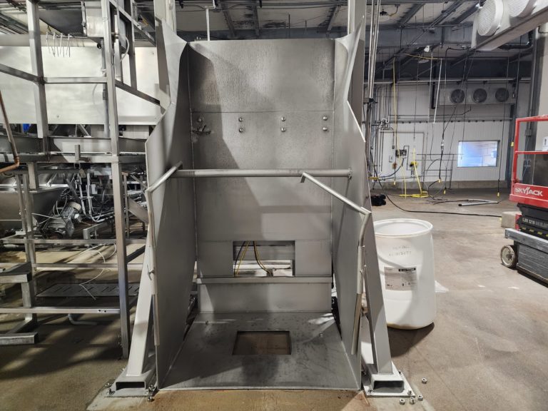Custom Stainless High Lift Vat Dumper