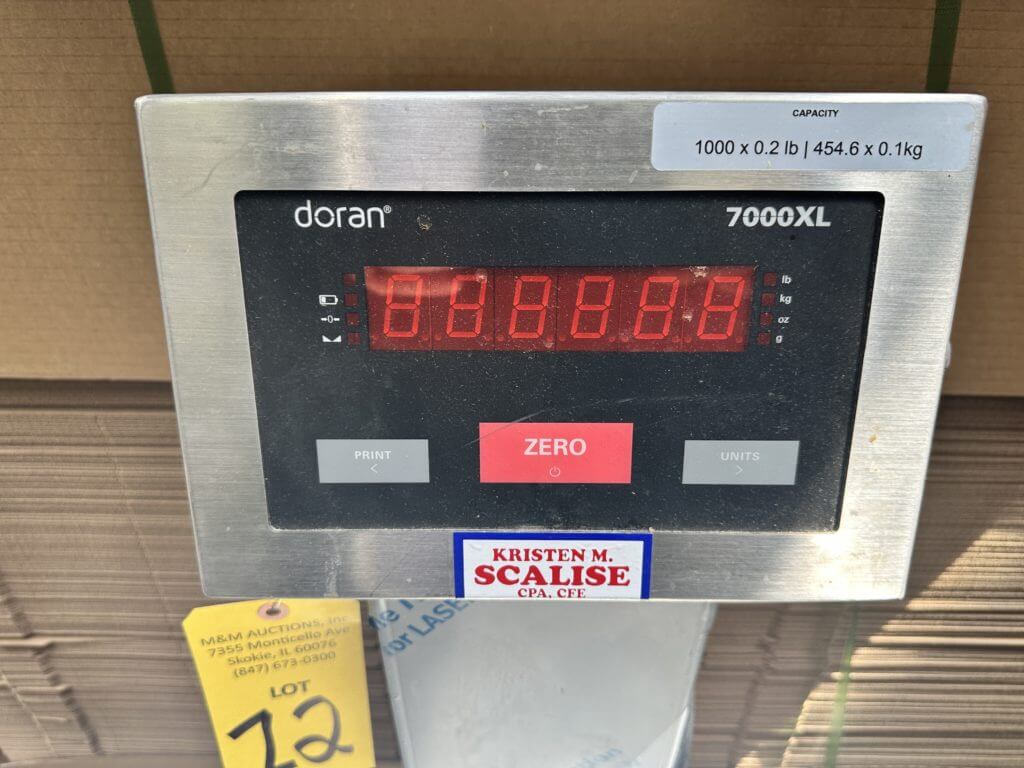 Doran 7000 XLM Digital Bench Scale - view 2