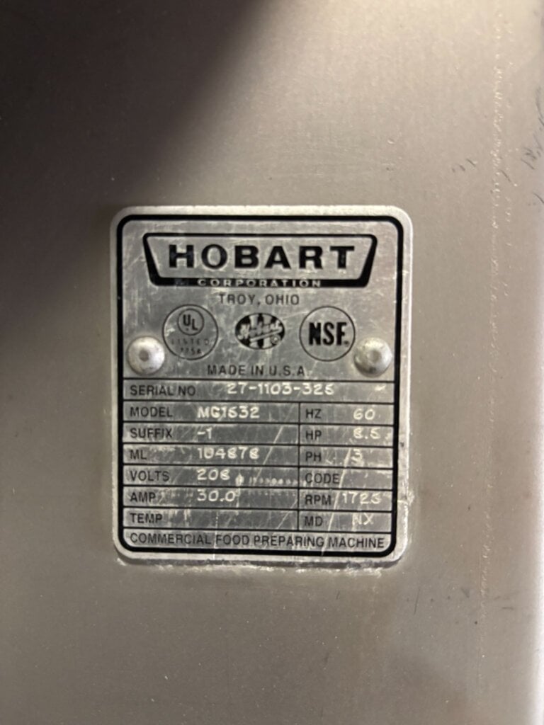 Hobart MG2032 Mixer Grinder - view 12