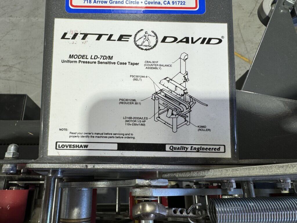 Little David LD7/2 Case Sealer - view 6