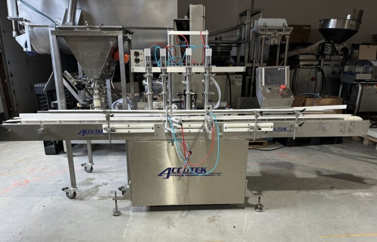 Accutek 02.523.000 Four Head Volumetric Piston Filler