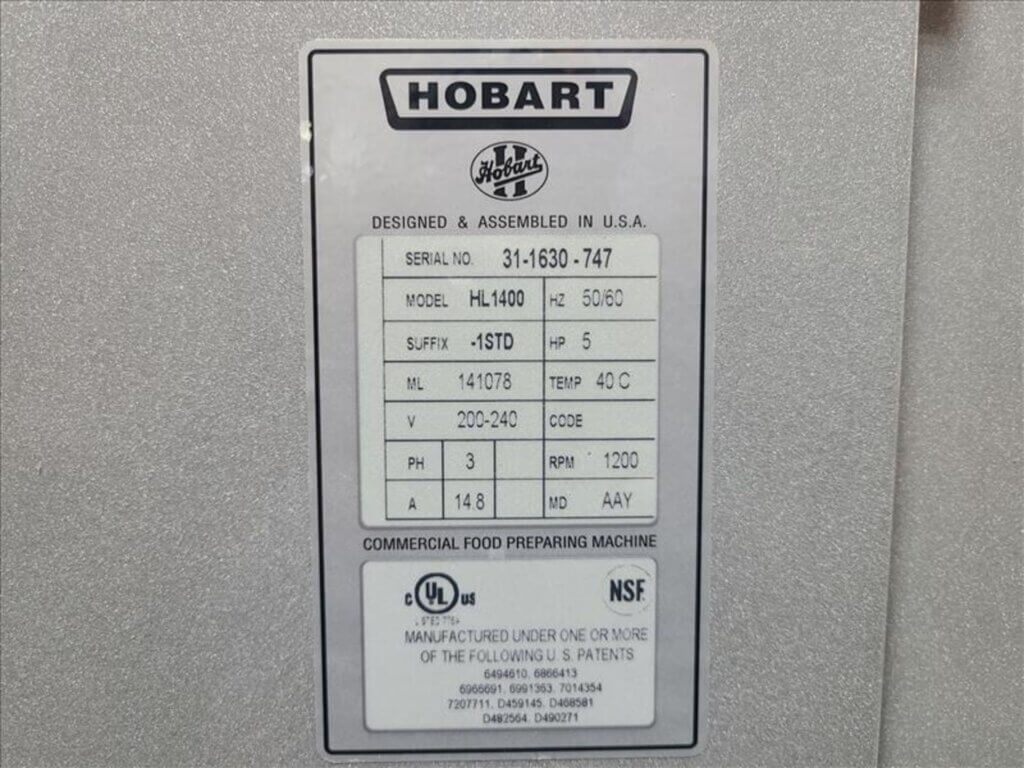 Hobart HL-1400 Floor Mixer - view 9
