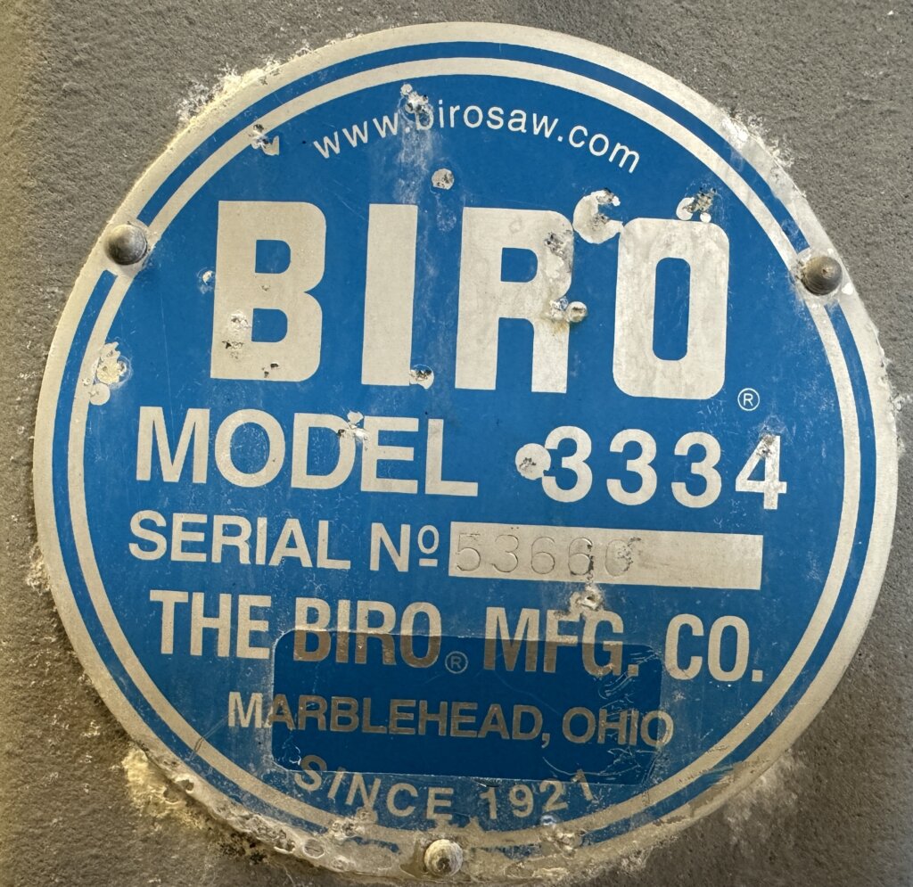 Biro 3334 Band Saw - view 3