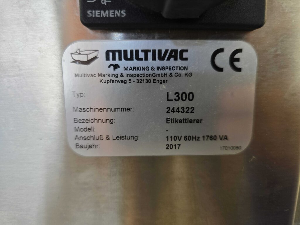 Multivac L 300 Label Applicator - view 11