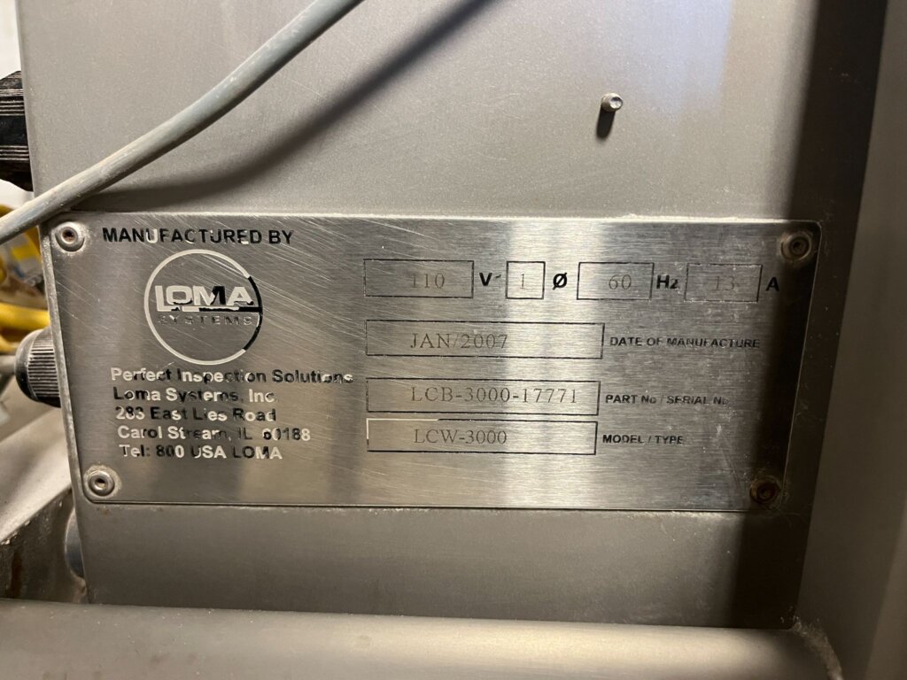 Loma TCW-3000 Check Weigher Metal Detector - view 28