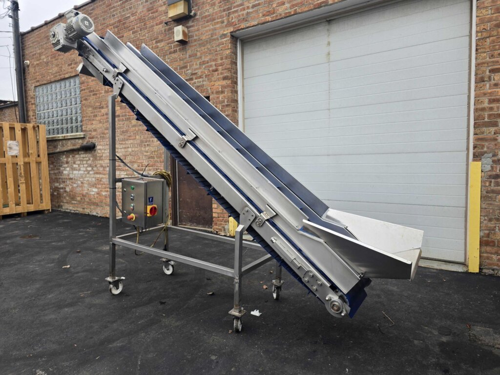 Custom Stainless Incline Conveyor - view 2