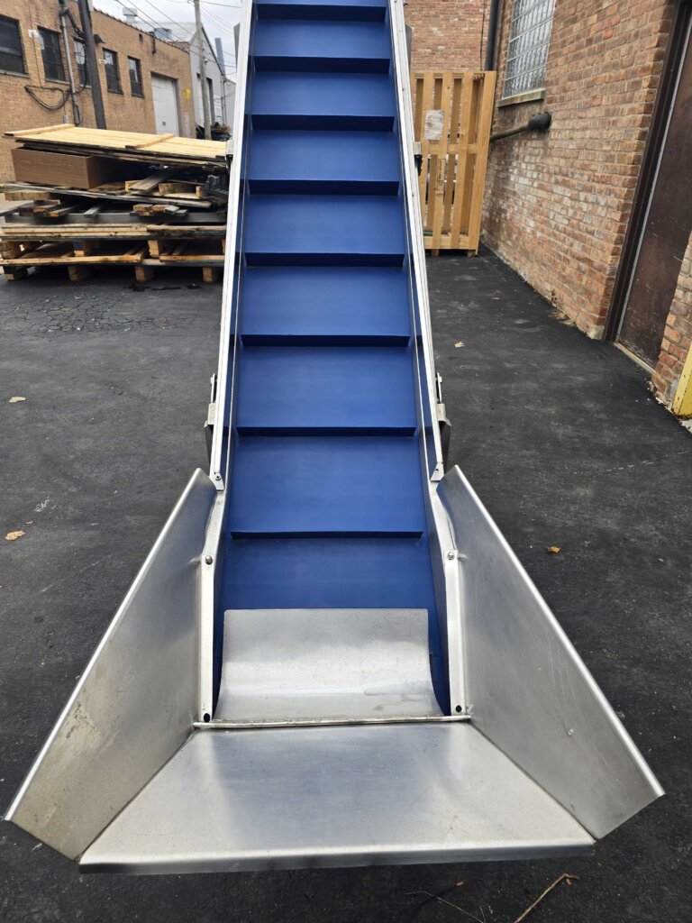 Custom Stainless Incline Conveyor - view 3
