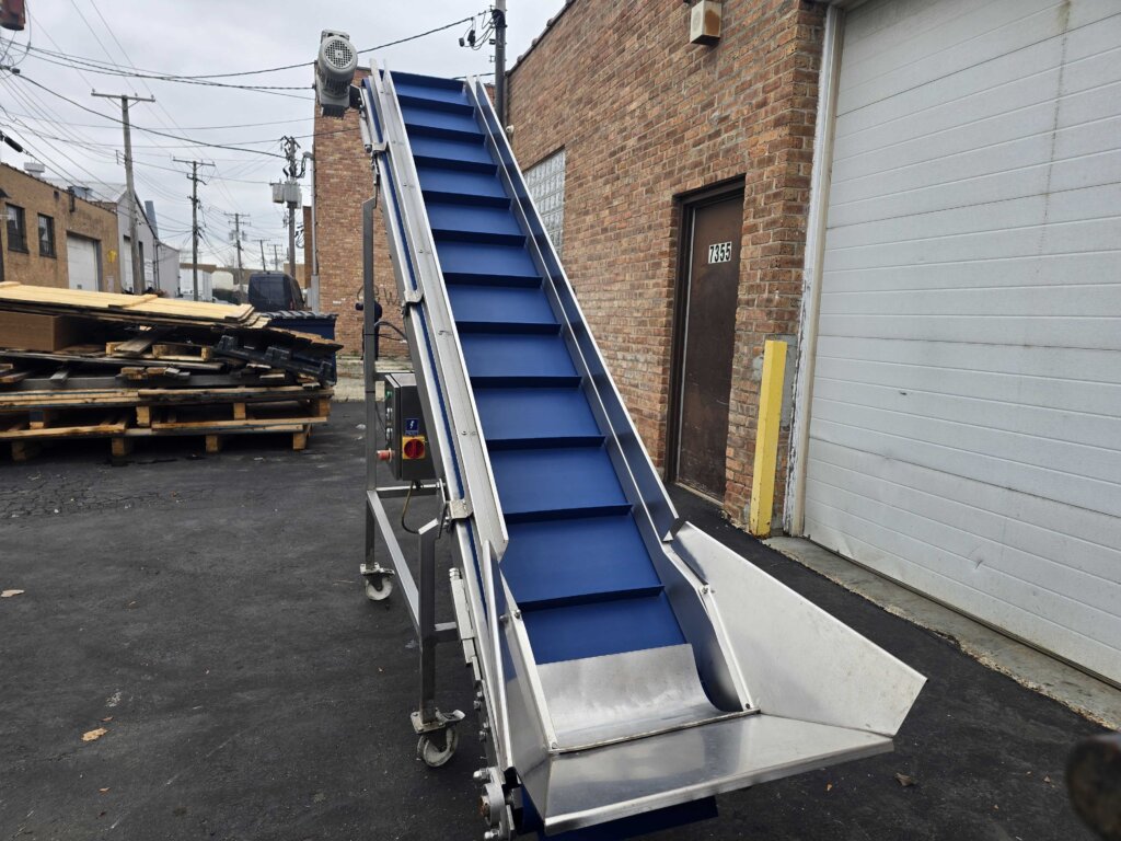 Custom Stainless Incline Conveyor - view 4