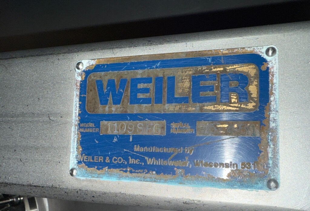 Weiler 1109 SFG Grinder - view 24