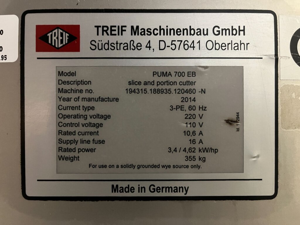 Treif Puma 700 EB Portion Slicer - view 14