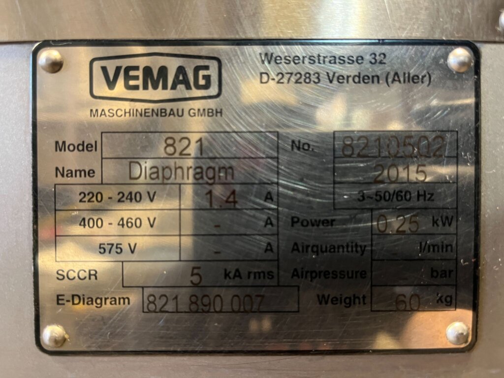 Vemag 821 Meatball Attachment - view 9