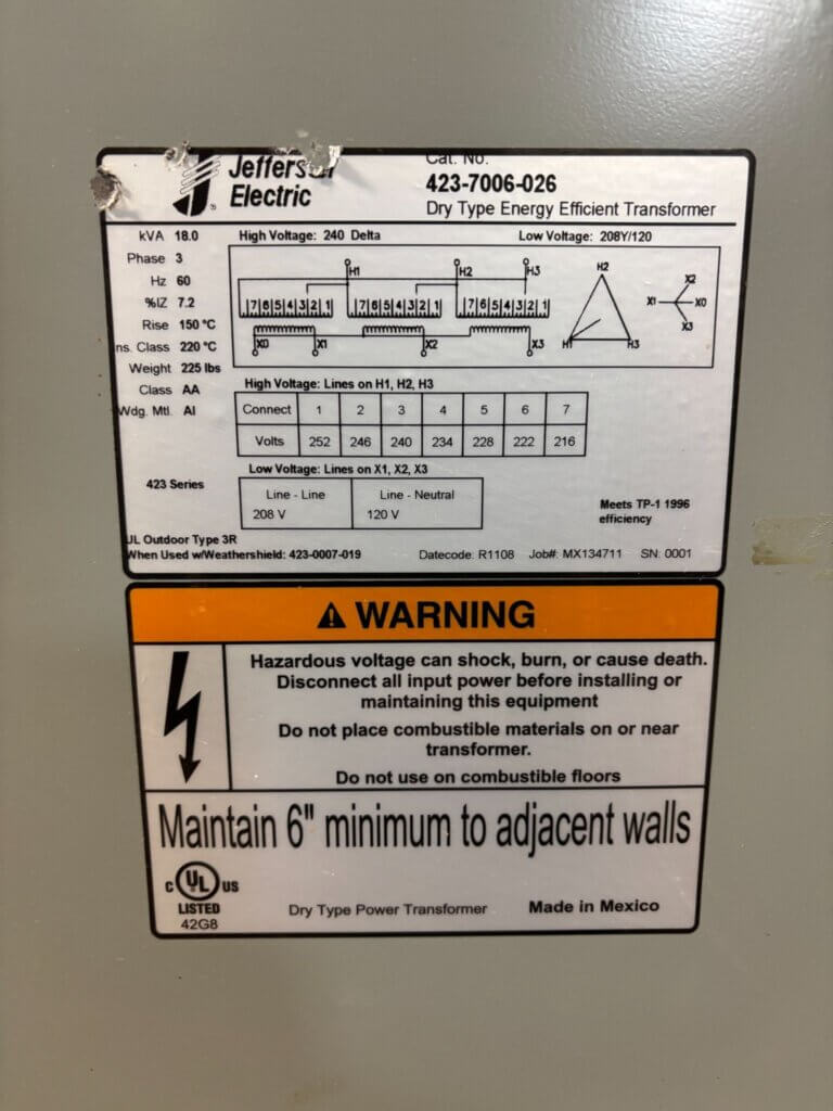Jefferson Electric 423-7006-026 Transformer - view 5