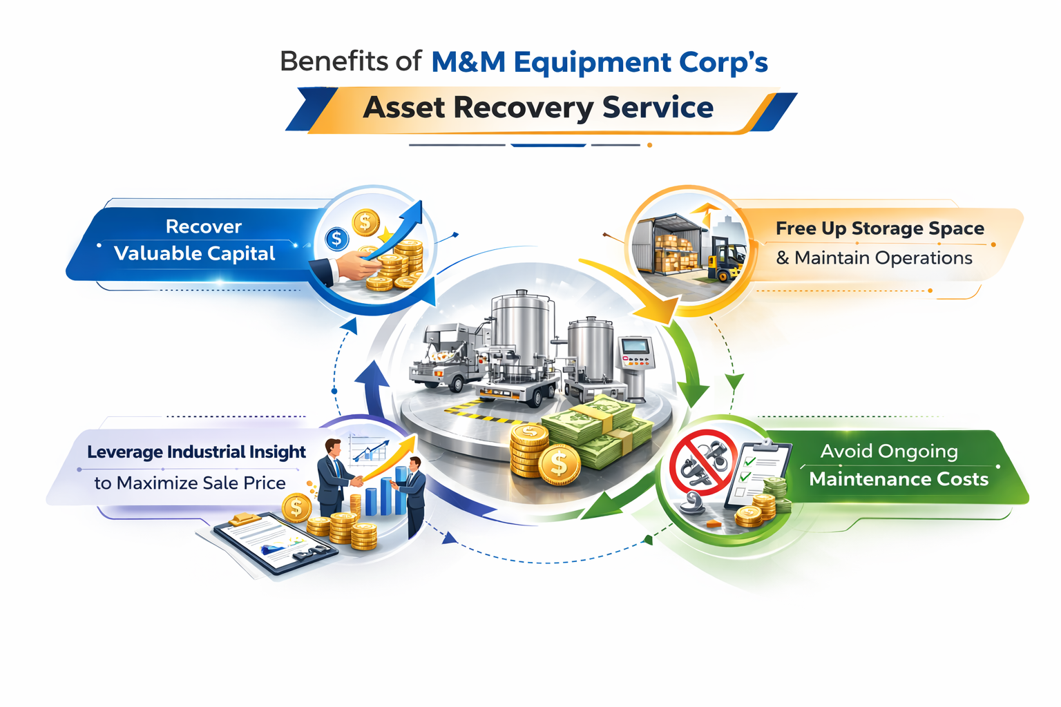Benefits of M&M Equipment Corp's asset recovery service