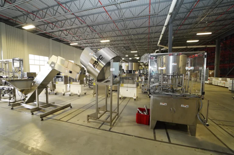 PMC MRC-1200 Rotary Automatic Capper, PMC MSS-36 Automatic Sorter / CAP Elevator System