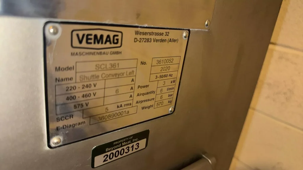 Vemag SCL361 Shuttle Conveyor - view 3
