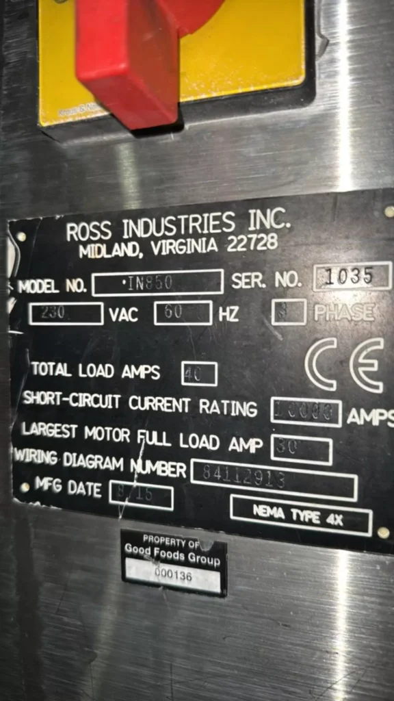 Ross IN850 Tray Sealer - view 32