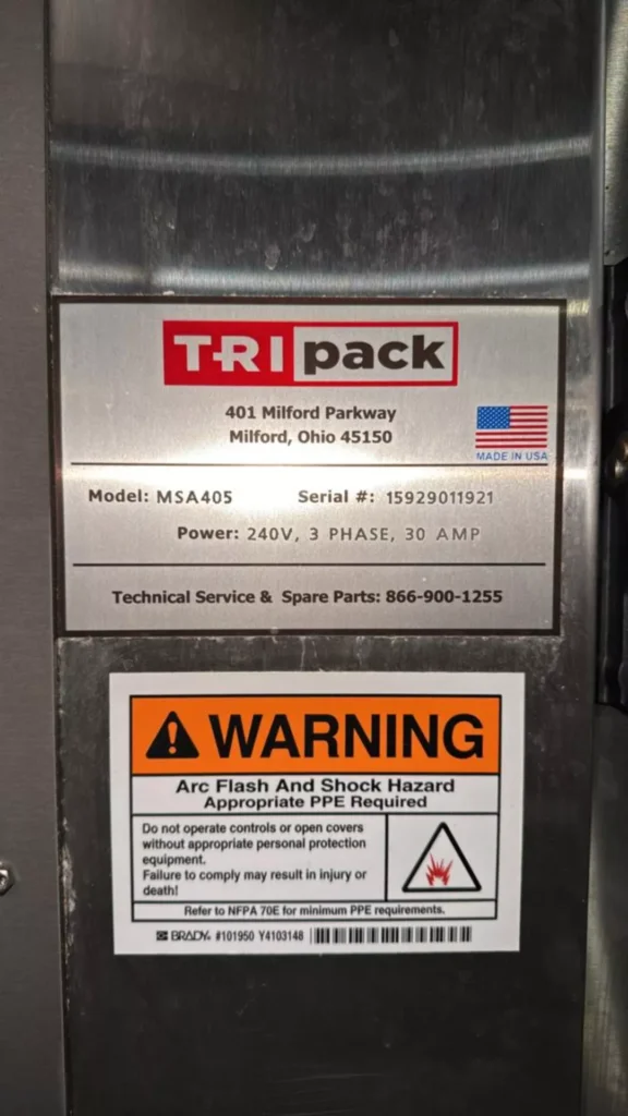 Tripack MSA405 Shrink Sleeve Labeling System - view 16