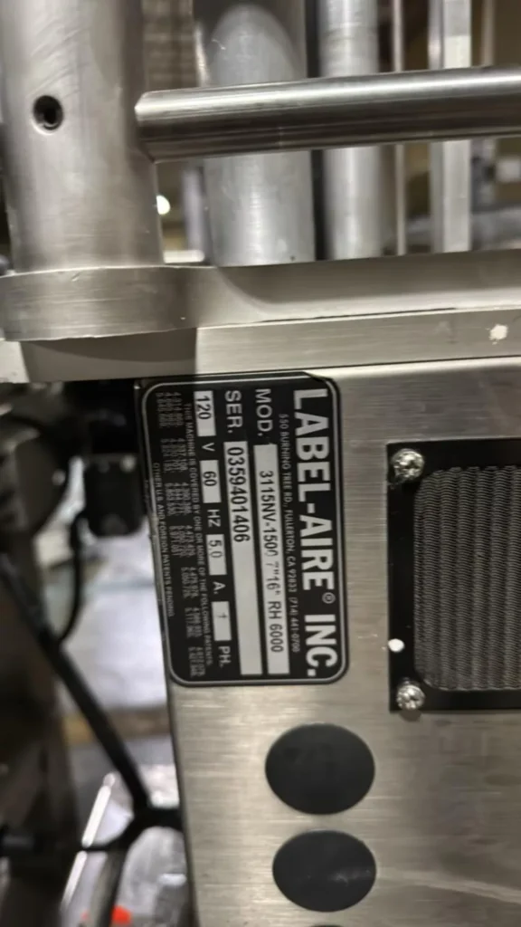 Label-Aire 3115NV-1500 Double Label Applicator - view 4