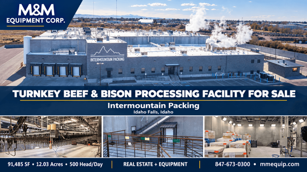 Turnkey Sale: USDA-Inspected Beef & Bison Processing Facility, Idaho Falls, Idaho
