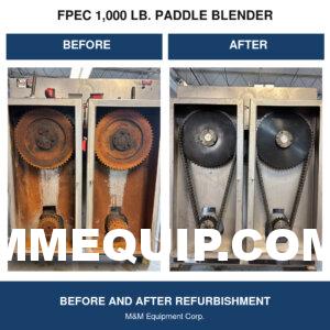 The drive system before refurbishment and after cleaning, servicing, and reassembly.